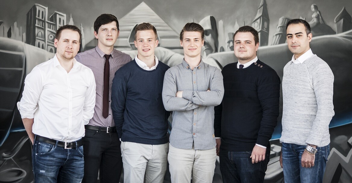 Fra venstre: Morten, Christian, Valdemar, Niels, Anders og Peyman Saxis-teamet